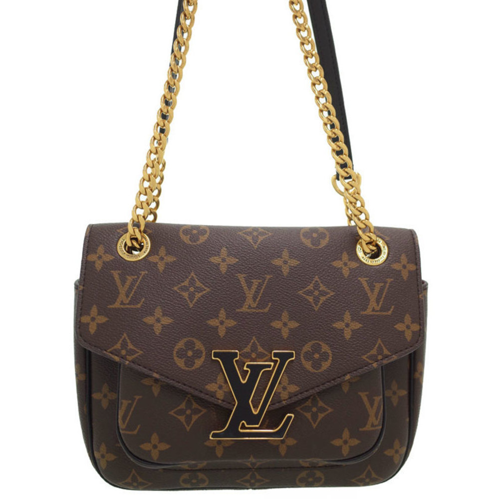 Louis Vuitton Monogram Passy chain Shoulder Bag Bordeaux